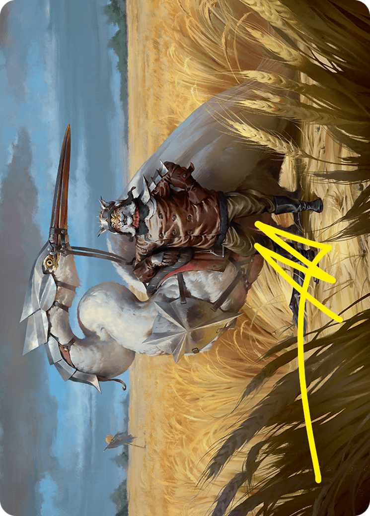 Skyknight Squire Art Card (4/54) (Gold-Stamped Signature) [Foundations Art Series] | Fandemonia Ltd