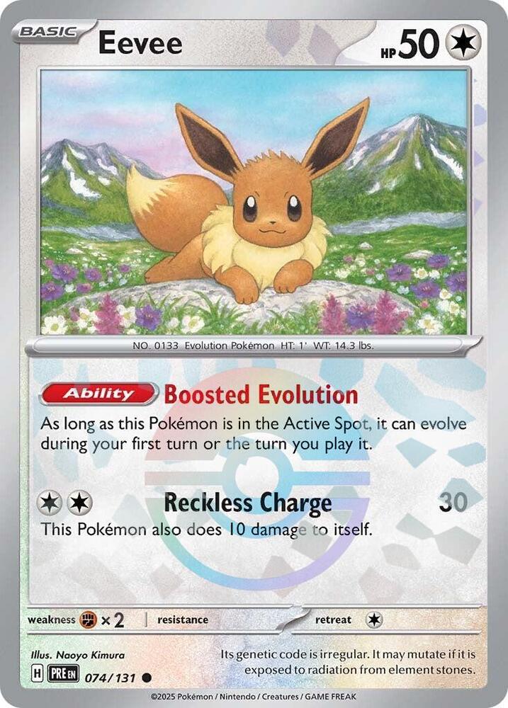 Eevee (074/131) (Poke Ball Pattern) [Scarlet & Violet: Prismatic Evolutions] | Fandemonia Ltd