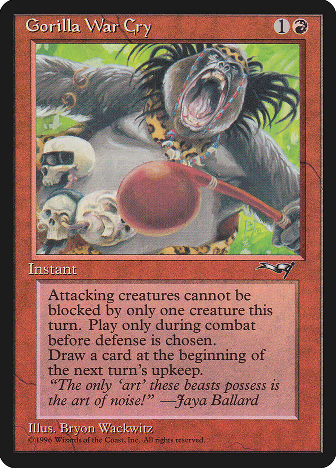 Gorilla War Cry (Red Rattle Drum) [Alliances] | Fandemonia Ltd