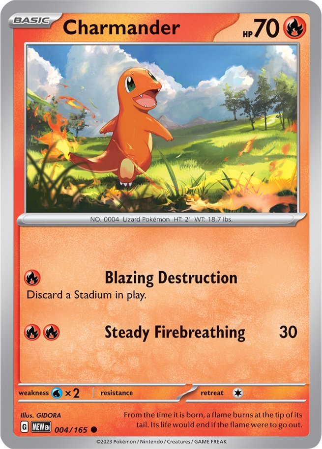 Charmander (004/165) [Scarlet & Violet 151] | Fandemonia Ltd
