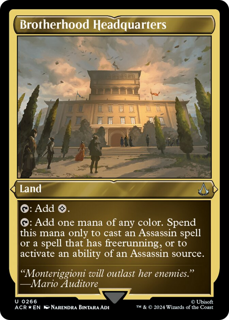Brotherhood Headquarters (Foil Etched) [Assassin's Creed] | Fandemonia Ltd