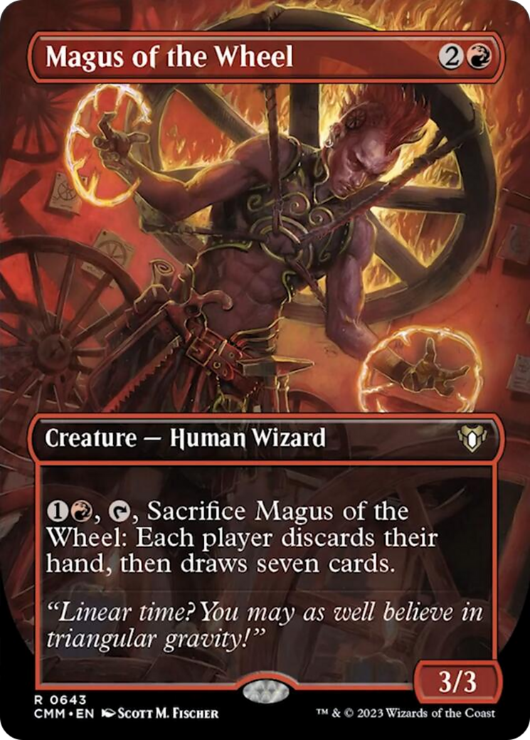Magus of the Wheel (Borderless Alternate Art) [Commander Masters] | Fandemonia Ltd