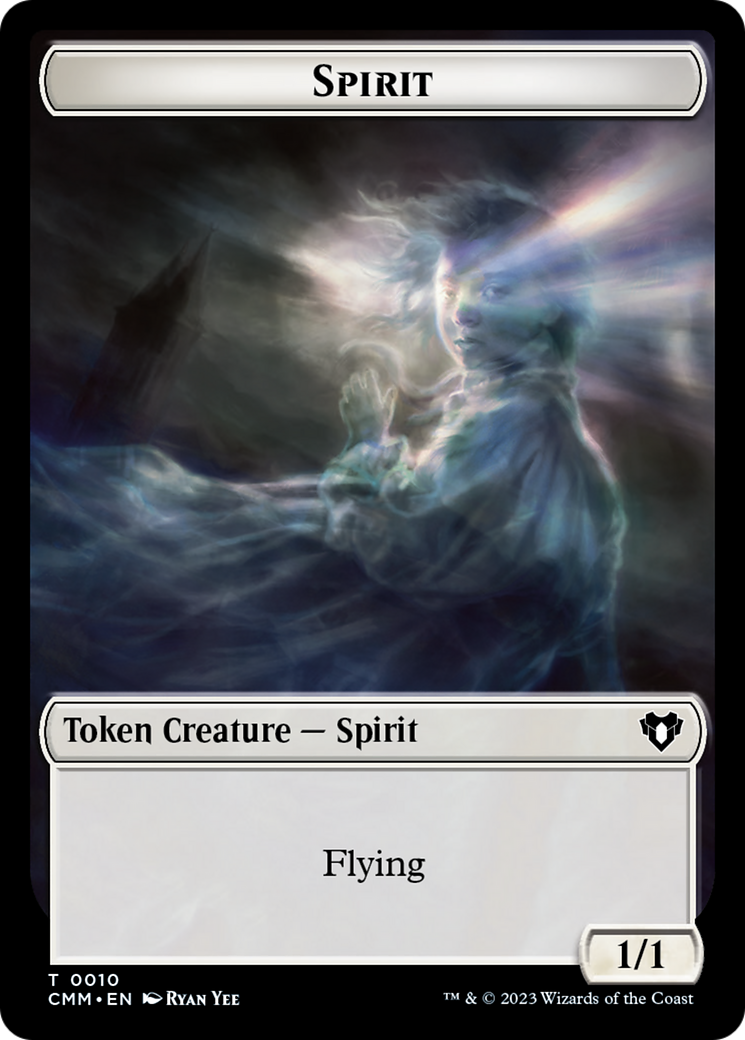 Spirit Token (10) [Commander Masters Tokens] | Fandemonia Ltd