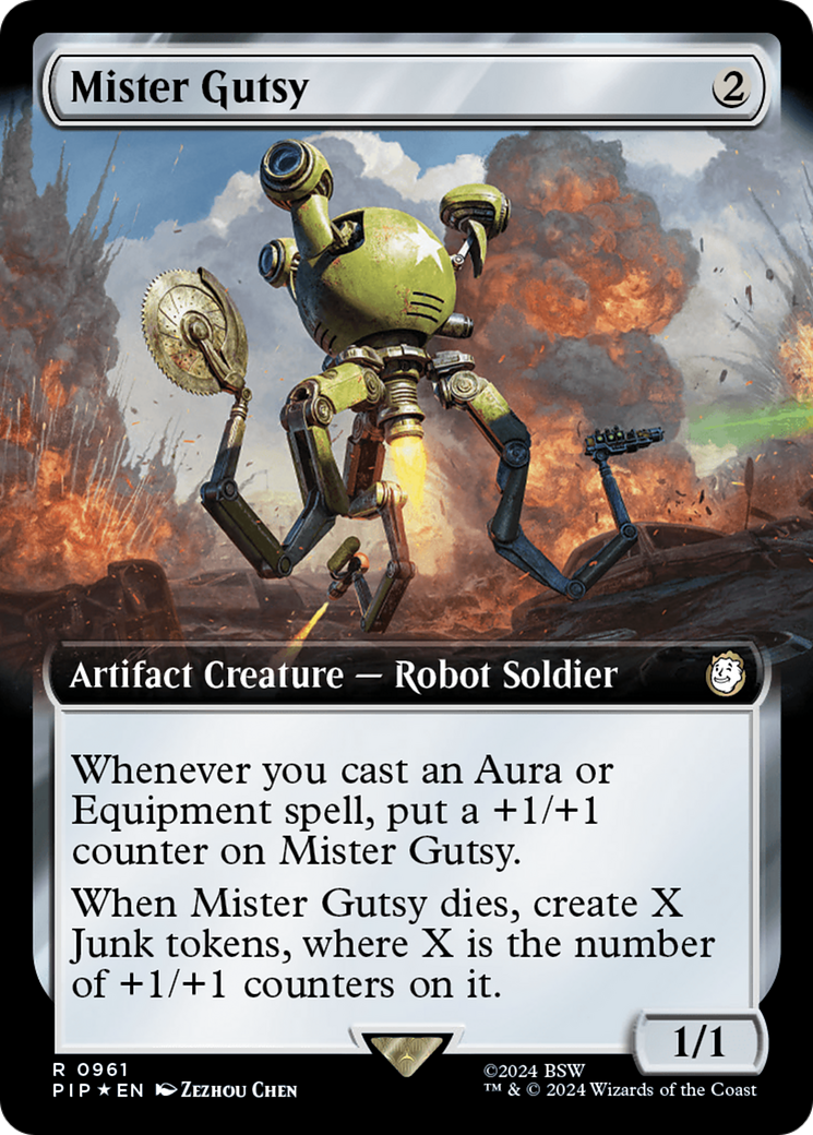 Mister Gutsy (Extended Art) (Surge Foil) [Fallout] | Fandemonia Ltd