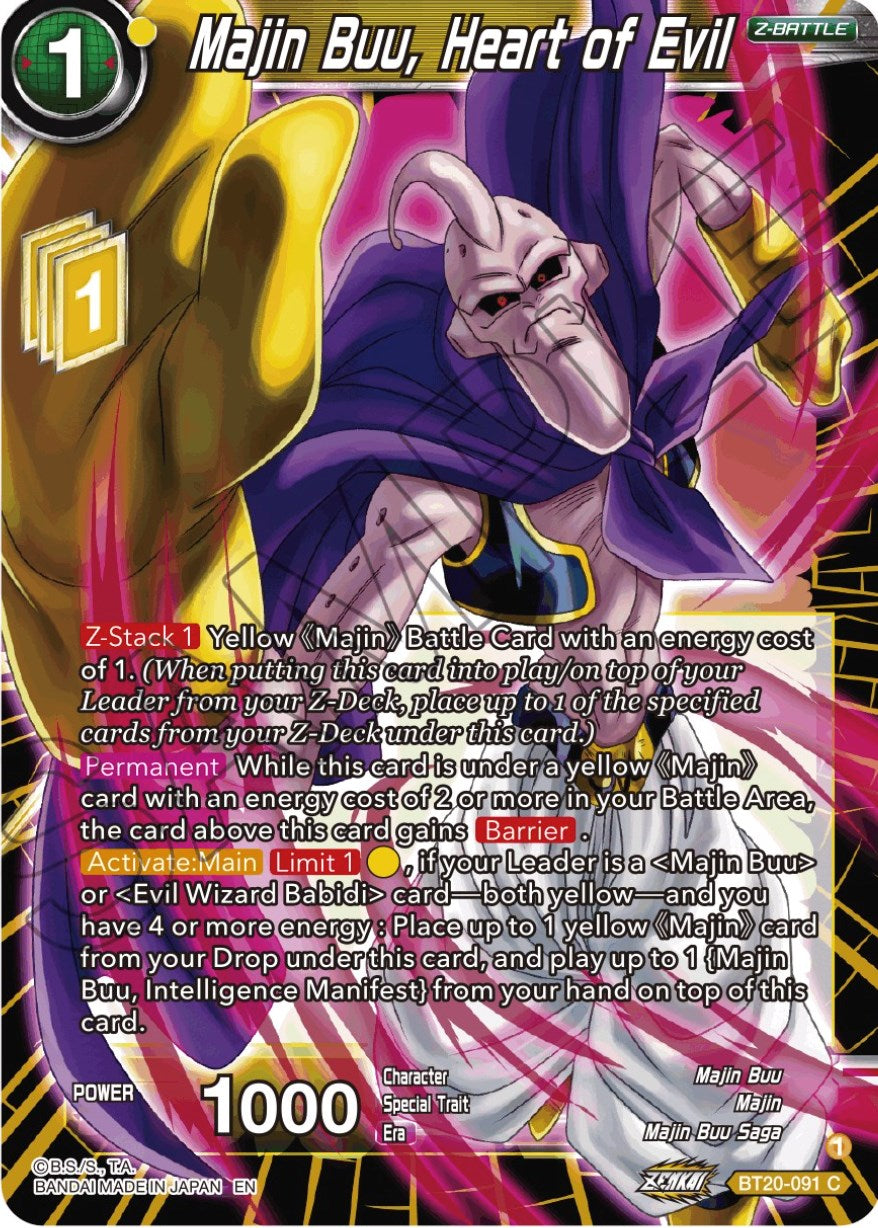 Majin Buu, Heart of Evil (BT20-091) [Power Absorbed] | Fandemonia Ltd