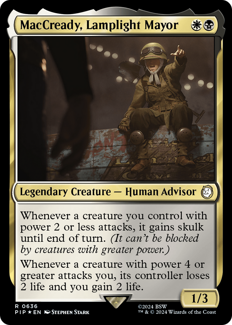 MacCready, Lamplight Mayor (Surge Foil) [Fallout] | Fandemonia Ltd