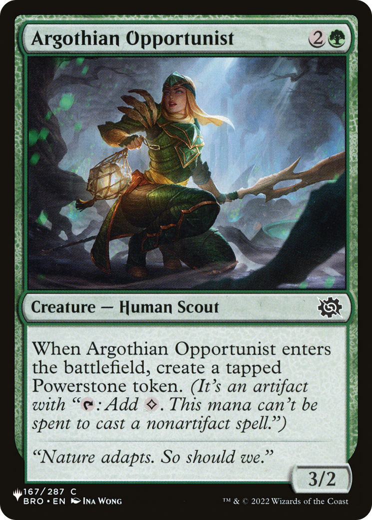 Argothian Opportunist [The List] | Fandemonia Ltd