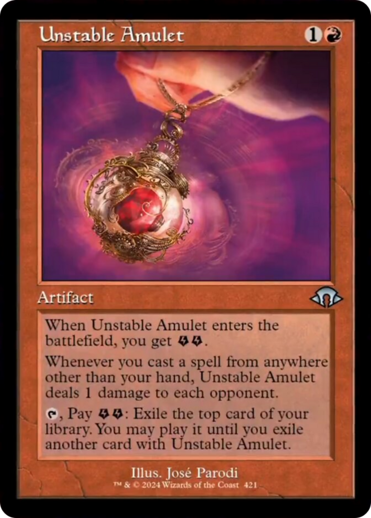 Unstable Amulet (Retro) [Modern Horizons 3] | Fandemonia Ltd