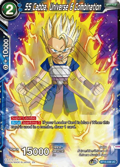SS Cabba, Universe 6 Combination (BT15-038) [Saiyan Showdown] | Fandemonia Ltd