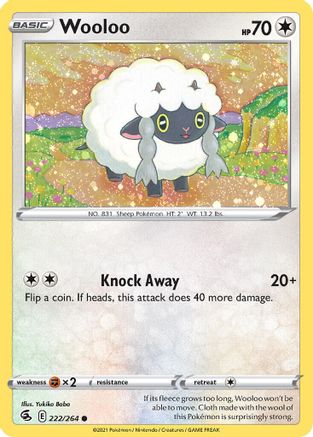 Wooloo (222/264) (Cosmos Holo) [Sword & Shield: Fusion Strike] | Fandemonia Ltd