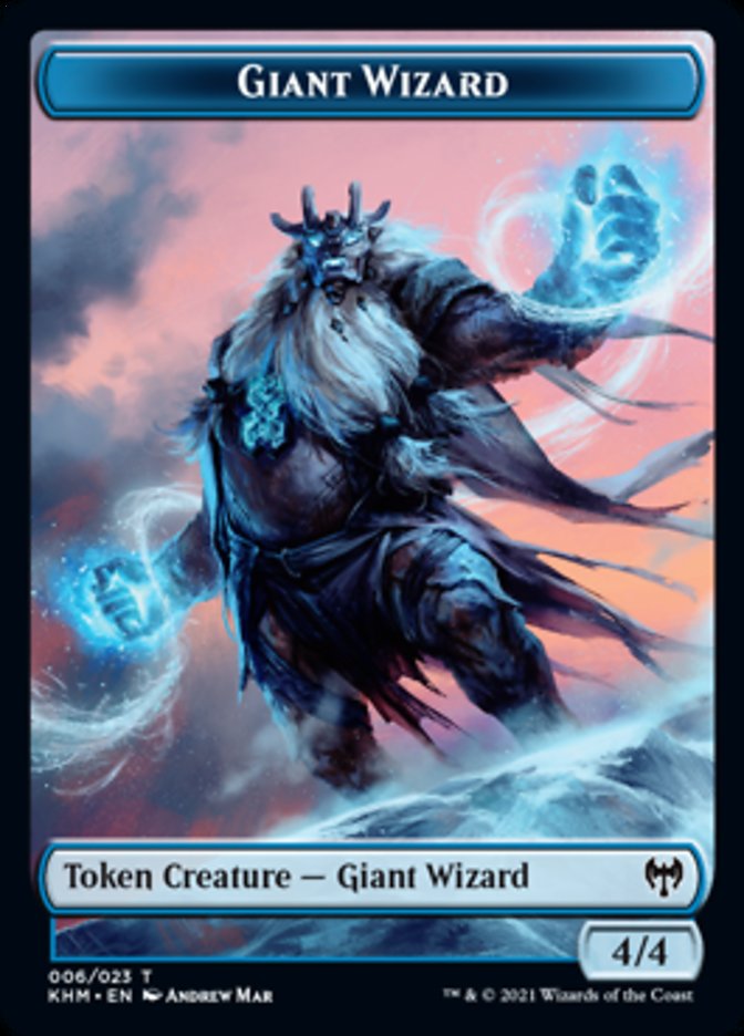 Giant Wizard Token [Kaldheim Tokens] | Fandemonia Ltd