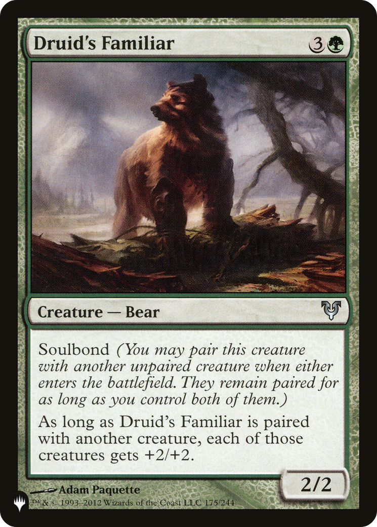 Druid's Familiar [The List] | Fandemonia Ltd
