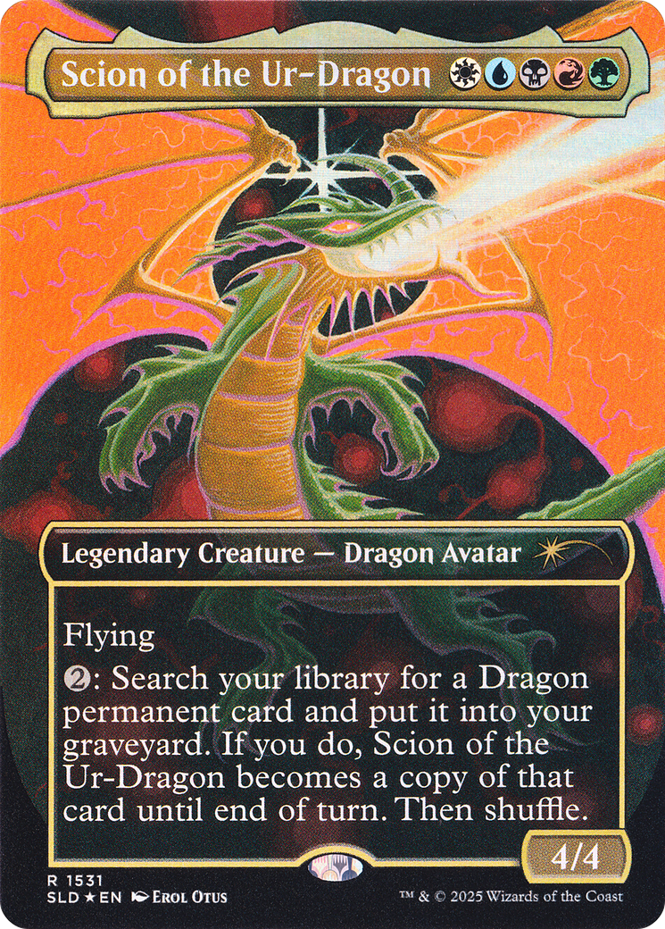 Scion of the Ur-Dragon (Rainbow Foil) [Secret Lair Drop Series] | Fandemonia Ltd