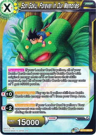 Son Goku, Forever in Our Memories (BT11-093) [Vermilion Bloodline] | Fandemonia Ltd