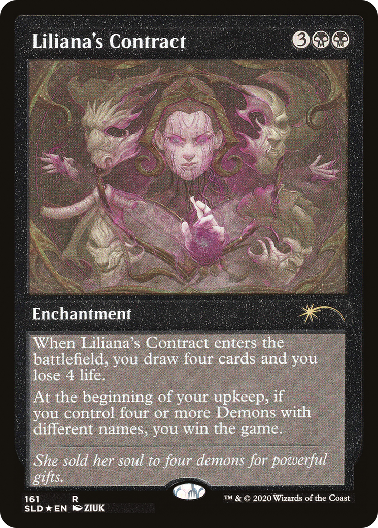 Liliana's Contract (Foil Etched) [Secret Lair Drop Series] | Fandemonia Ltd