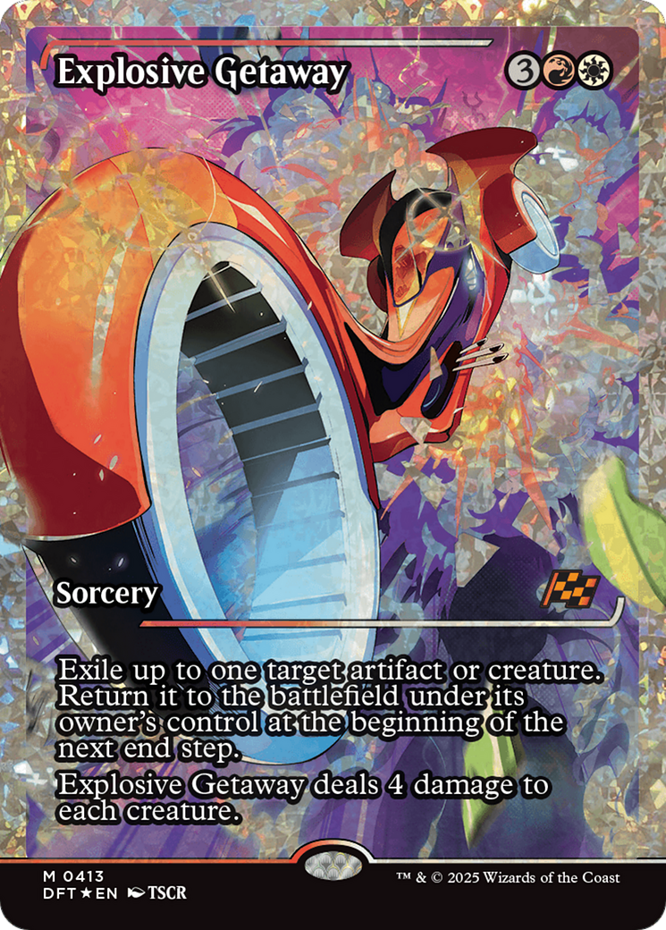 Explosive Getaway (Promo Pack) [Aetherdrift Promos] | Fandemonia Ltd