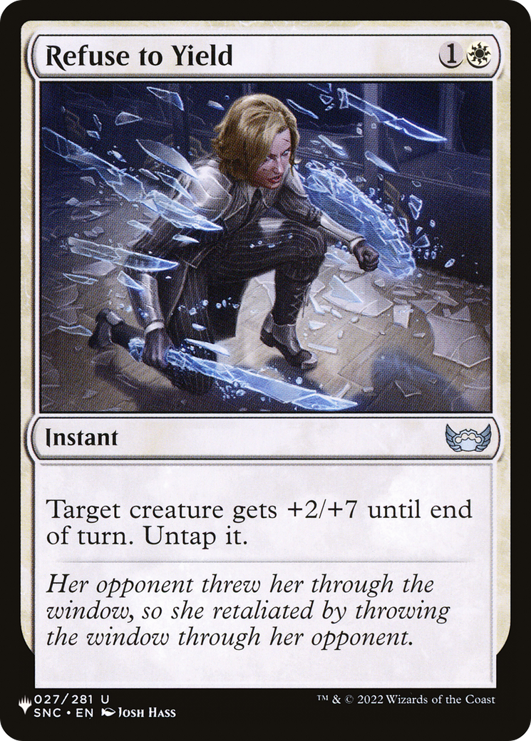 Refuse to Yield [The List] | Fandemonia Ltd