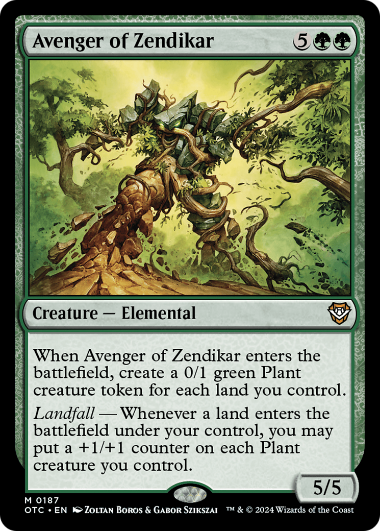 Avenger of Zendikar [Outlaws of Thunder Junction Commander] | Fandemonia Ltd