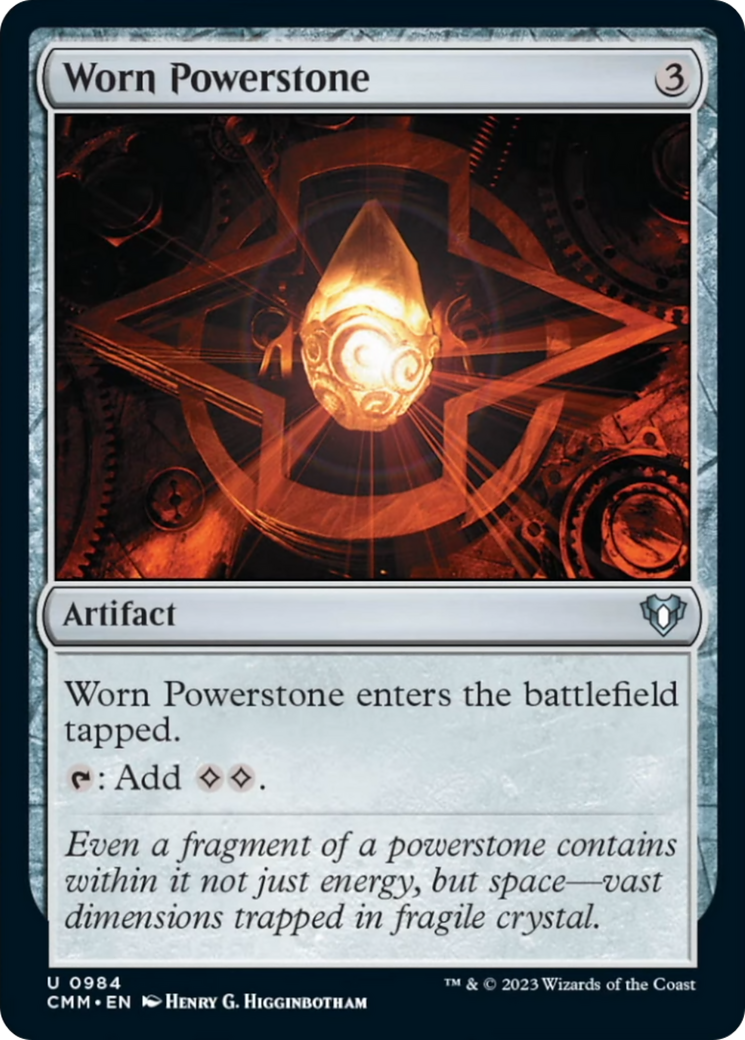 Worn Powerstone [Commander Masters] | Fandemonia Ltd