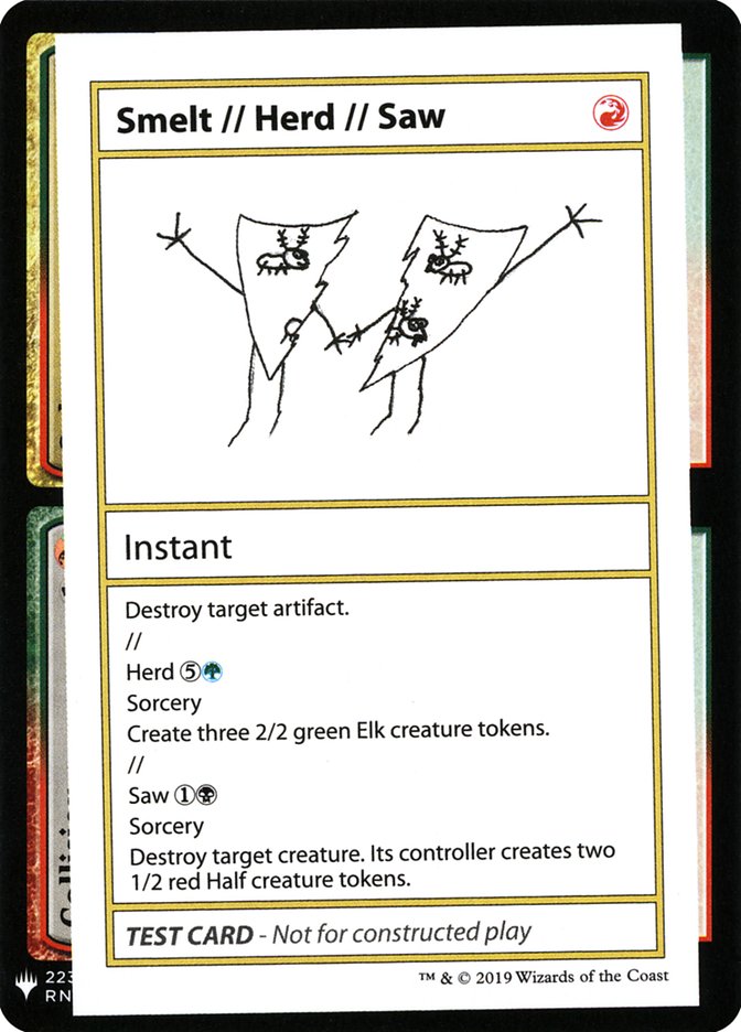 Smelt // Herd // Saw [Mystery Booster Playtest Cards] | Fandemonia Ltd