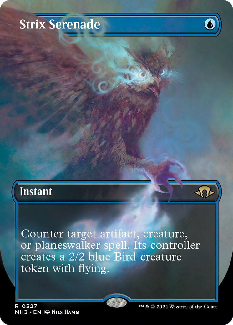 Strix Serenade (Borderless) [Modern Horizons 3] | Fandemonia Ltd