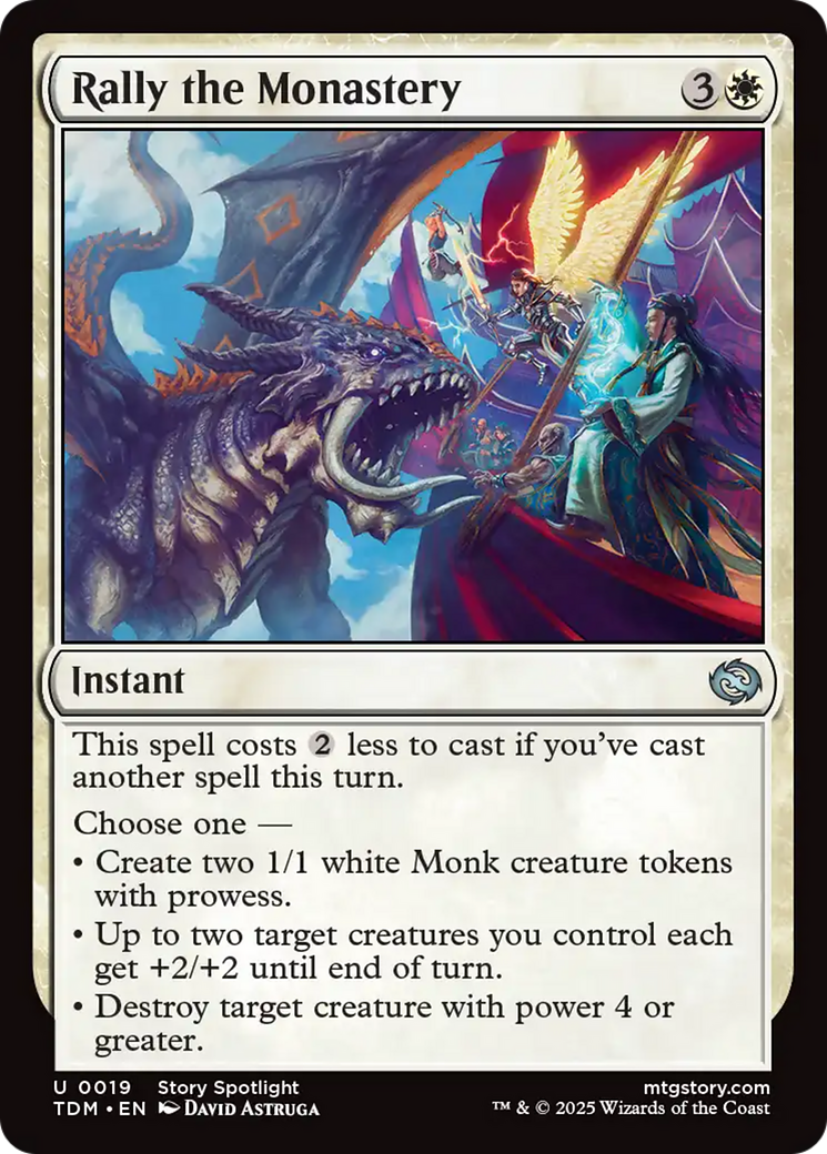 Rally the Monastery [Tarkir: Dragonstorm] | Fandemonia Ltd