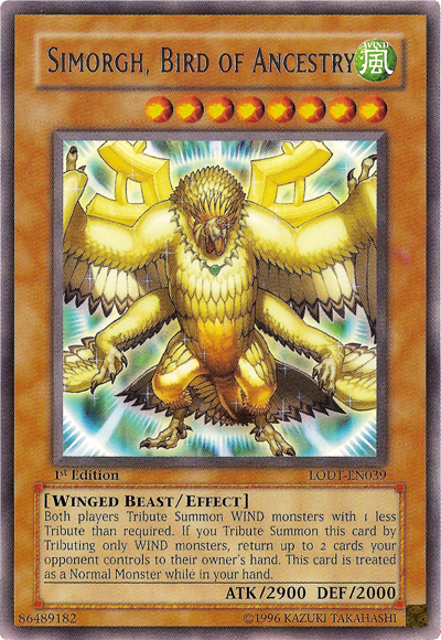 Simorgh, Bird of Ancestry [LODT-EN039] Rare | Fandemonia Ltd