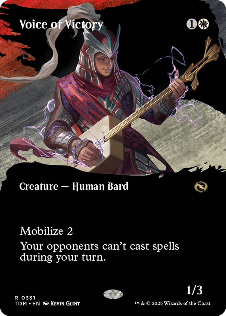 Voice of Victory (Borderless) [Tarkir: Dragonstorm] | Fandemonia Ltd