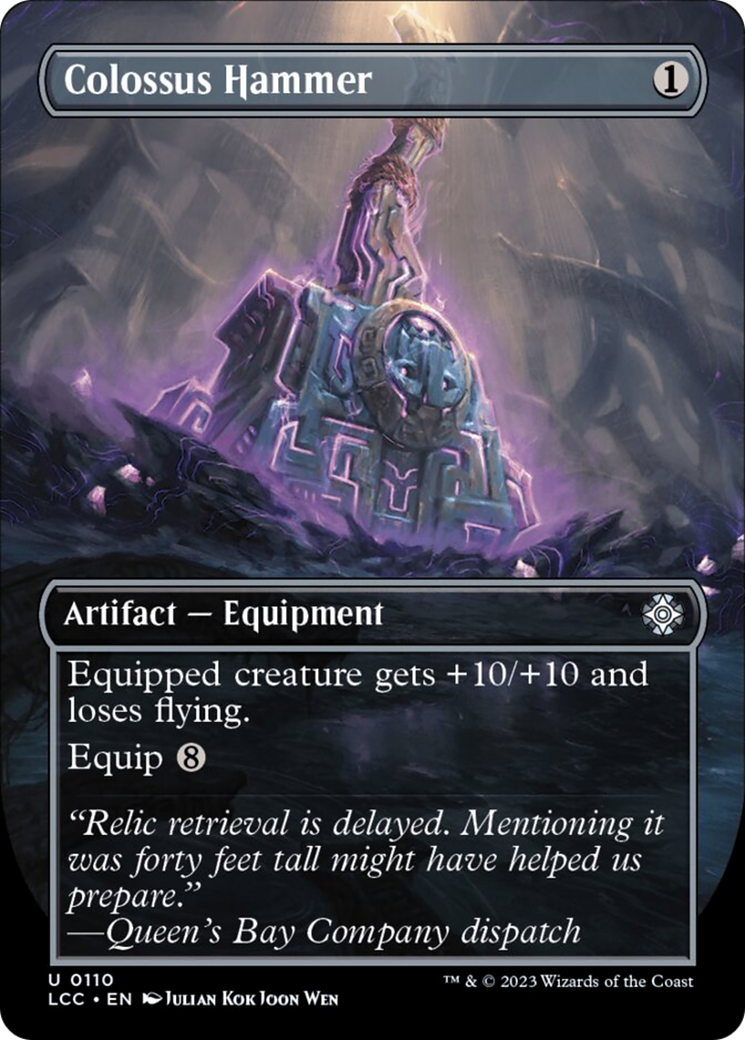 Colossus Hammer (Borderless) [The Lost Caverns of Ixalan Commander] | Fandemonia Ltd