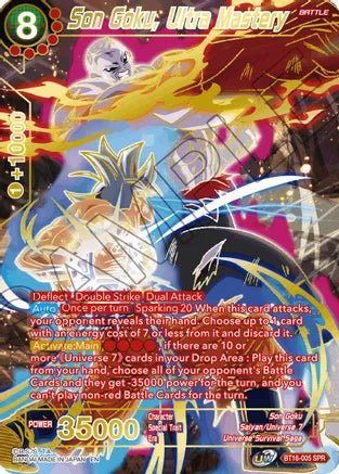 Son Goku, Ultra Mastery (SPR) (BT16-005) [Realm of the Gods] | Fandemonia Ltd