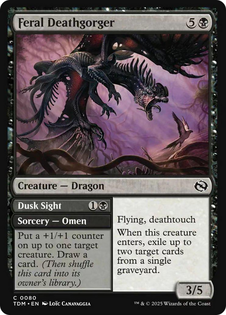 Feral Deathgorger [Tarkir: Dragonstorm] | Fandemonia Ltd