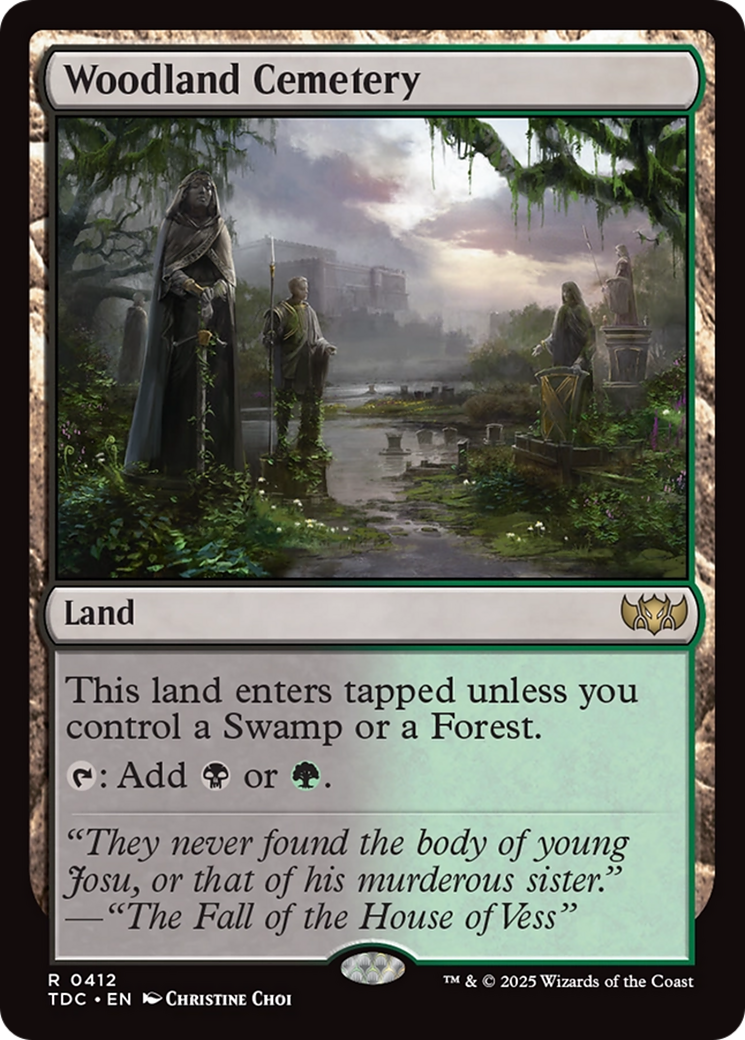 Woodland Cemetery [Tarkir: Dragonstorm Commander] | Fandemonia Ltd