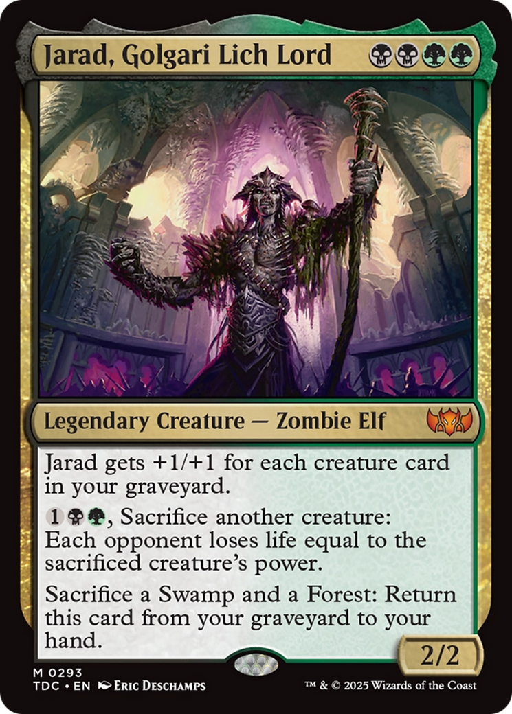 Jarad, Golgari Lich Lord [Tarkir: Dragonstorm Commander] | Fandemonia Ltd