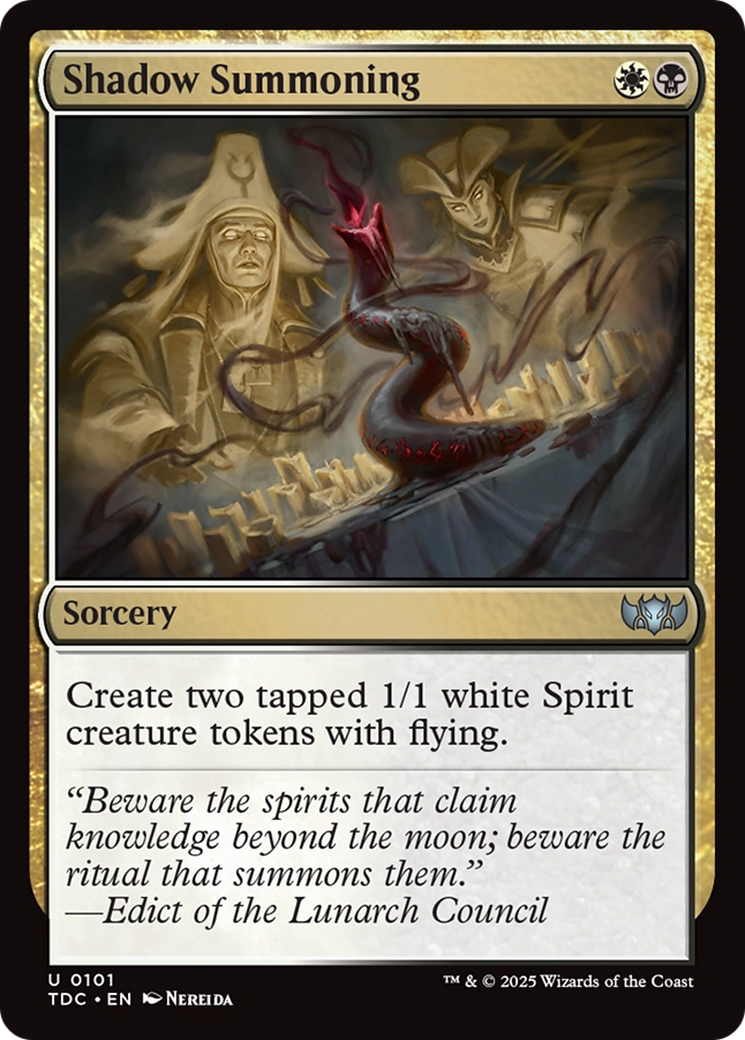 Shadow Summoning [Tarkir: Dragonstorm Commander] | Fandemonia Ltd