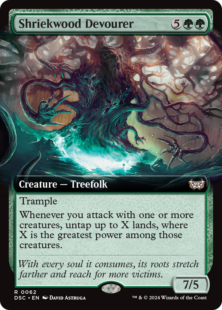 Shriekwood Devourer (Extended Art) [Duskmourn: House of Horror Commander] | Fandemonia Ltd