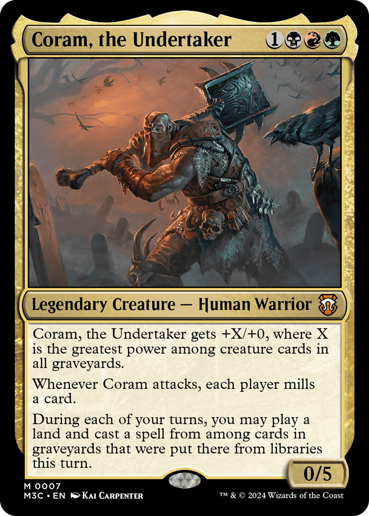 Coram, the Undertaker [Modern Horizons 3 Commander] | Fandemonia Ltd