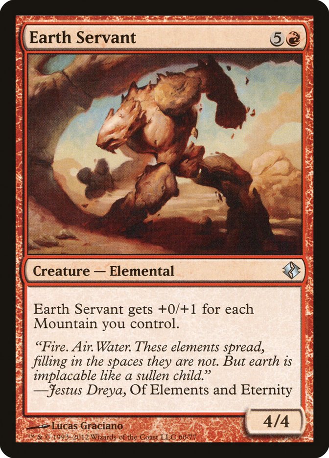 Earth Servant [Duel Decks: Venser vs. Koth] | Fandemonia Ltd