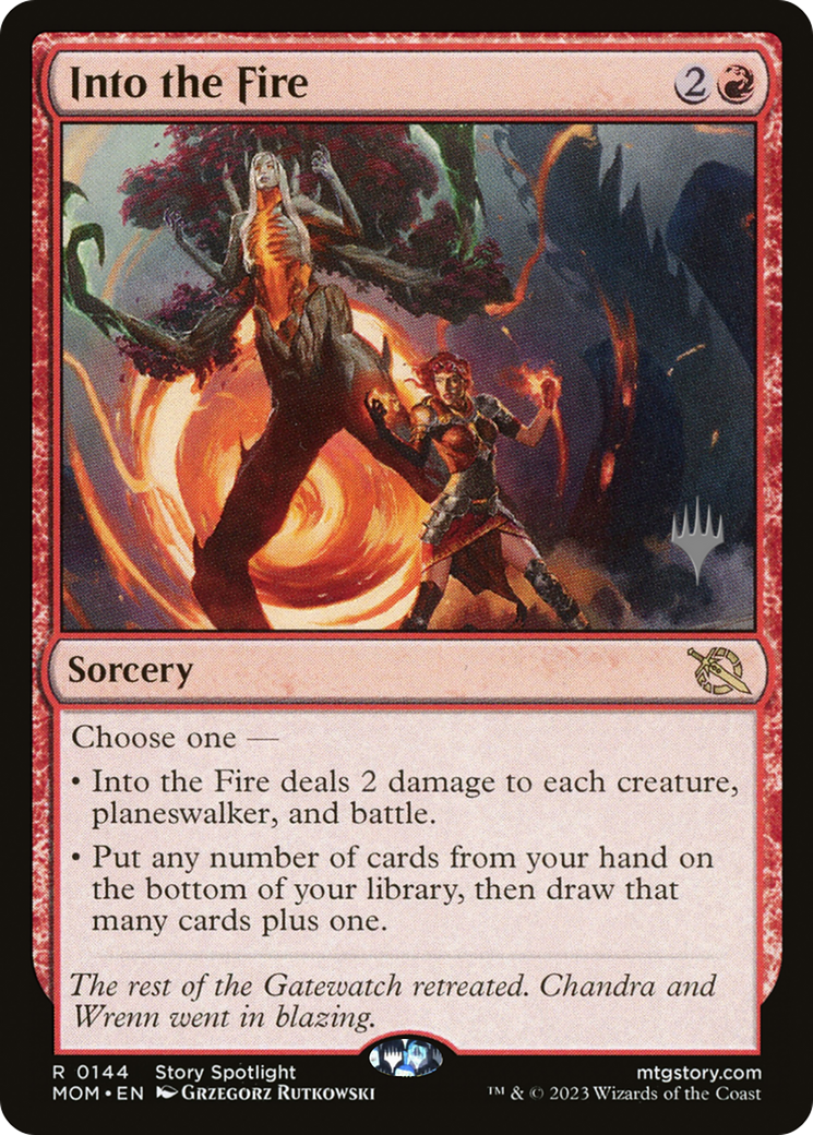 Into the Fire (Promo Pack) [March of the Machine Promos] | Fandemonia Ltd