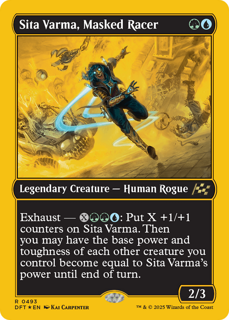Sita Varma, Masked Racer (First-Place Foil) [Aetherdrift] | Fandemonia Ltd