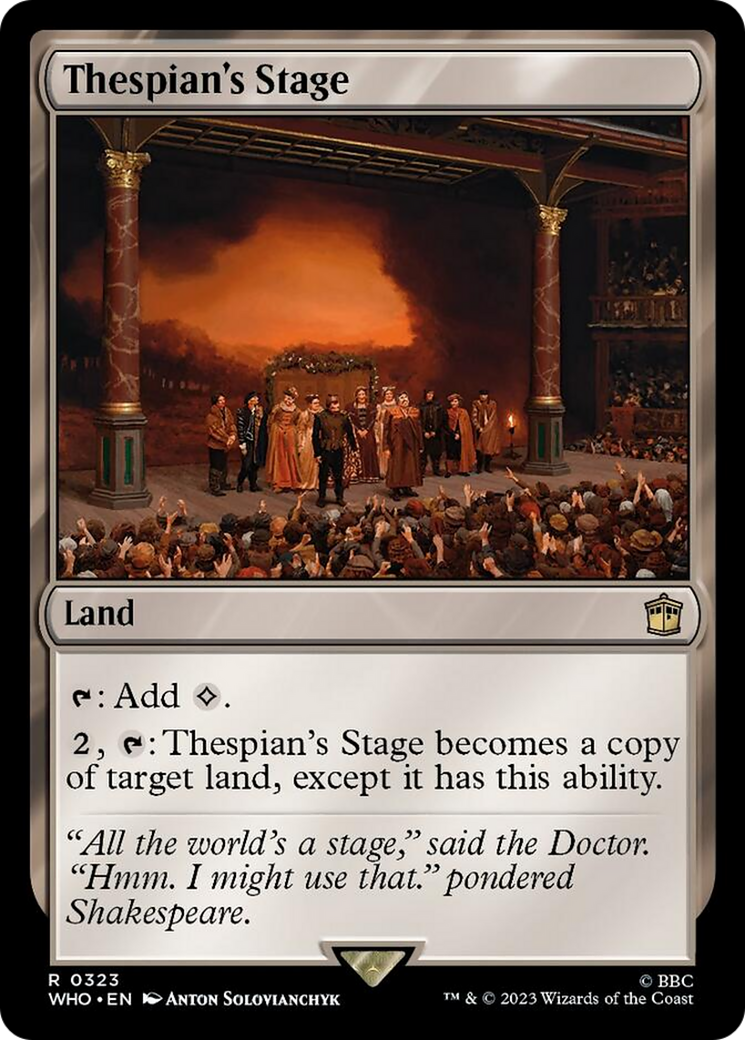 Thespian's Stage [Doctor Who] | Fandemonia Ltd