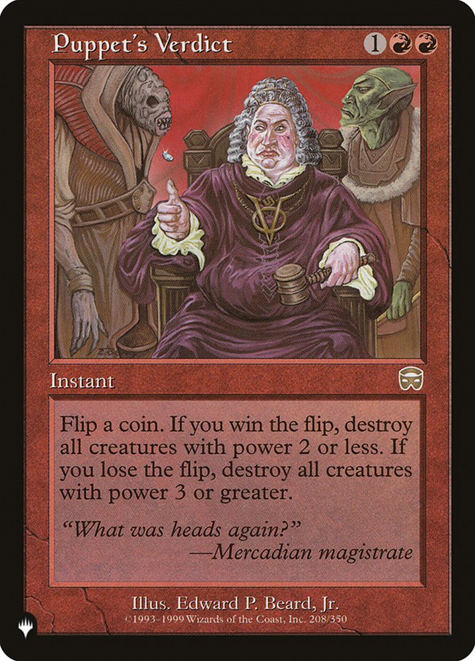 Puppet's Verdict [The List] | Fandemonia Ltd