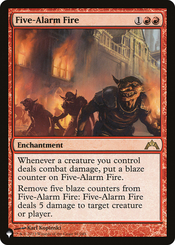 Five-Alarm Fire [The List] | Fandemonia Ltd