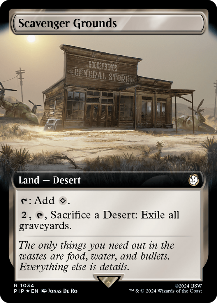 Scavenger Grounds (Extended Art) (Surge Foil) [Fallout] | Fandemonia Ltd