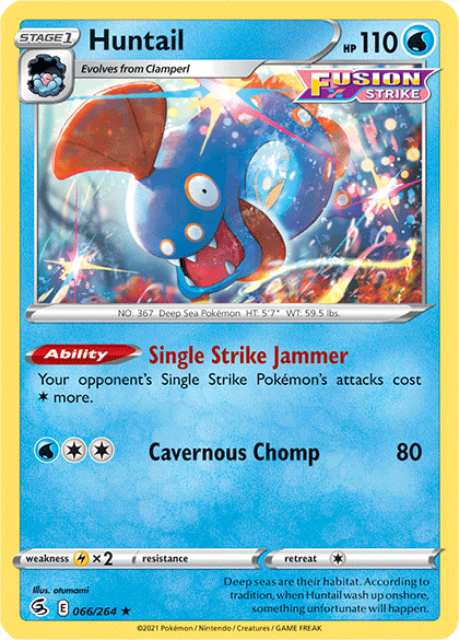 Huntail (066/264) [Sword & Shield: Fusion Strike] | Fandemonia Ltd