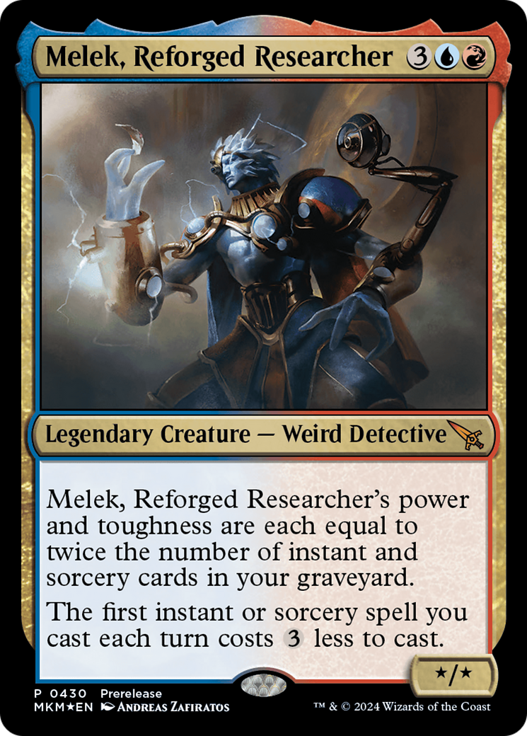 Melek, Reforged Researcher [Murders at Karlov Manor Prerelease Promos] | Fandemonia Ltd