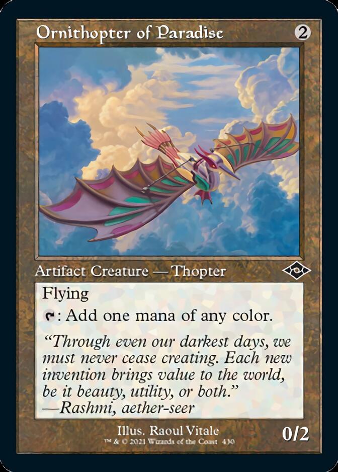 Ornithopter of Paradise (Retro Foil Etched) [Modern Horizons 2] | Fandemonia Ltd