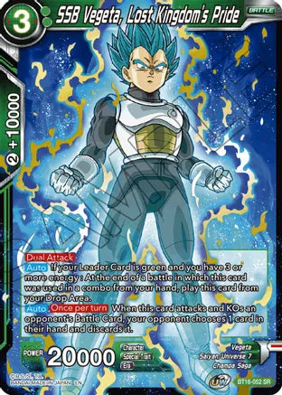 SSB Vegeta, Lost Kingdom's Pride (BT16-052) [Realm of the Gods] | Fandemonia Ltd