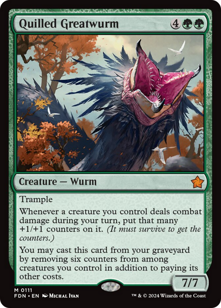 Quilled Greatwurm [Foundations] | Fandemonia Ltd