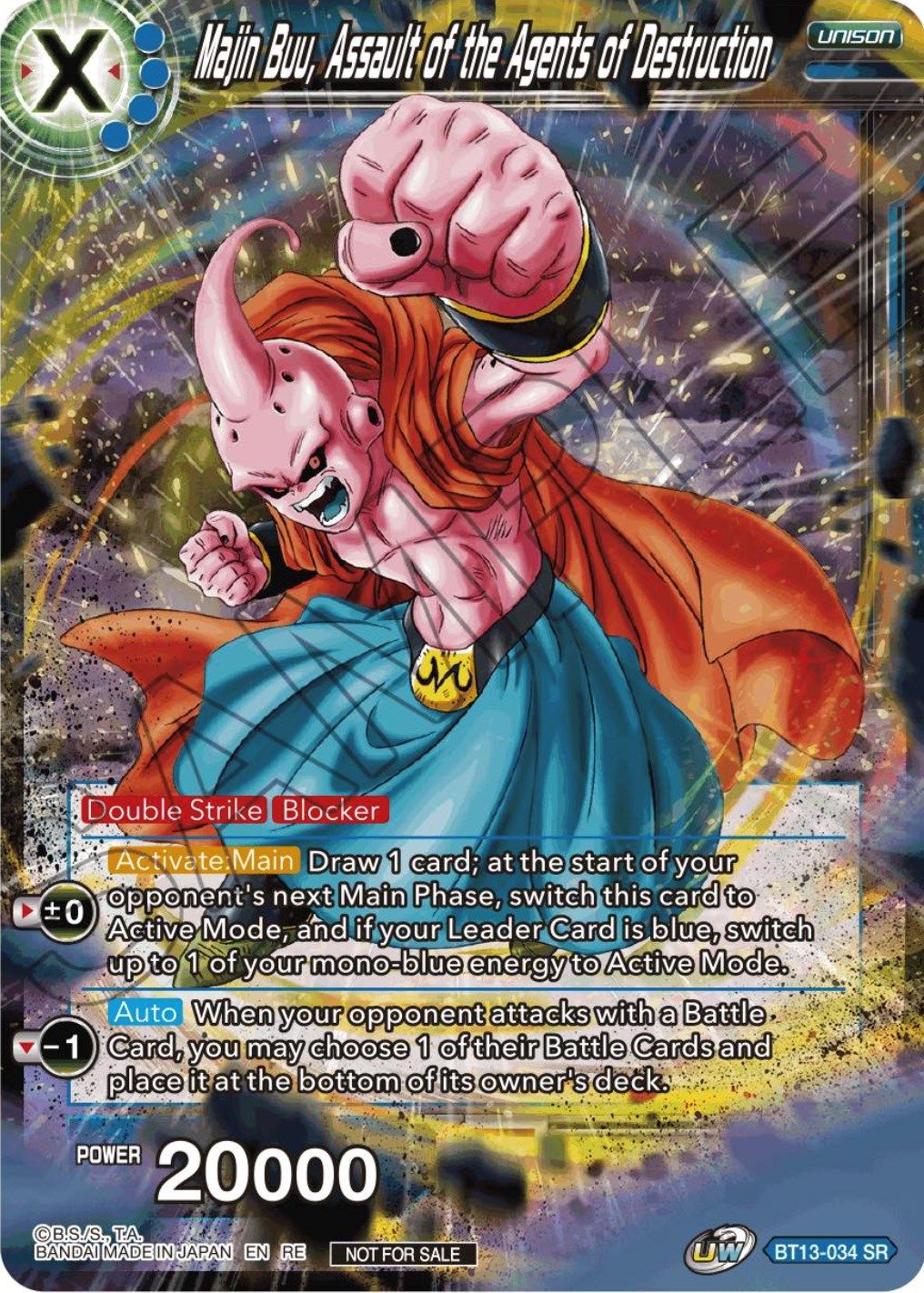 Majin Buu, Assault of the Agents of Destruction (Championship Selection Pack 2023 Vol.1) (BT13-034) [Tournament Promotion Cards] | Fandemonia Ltd