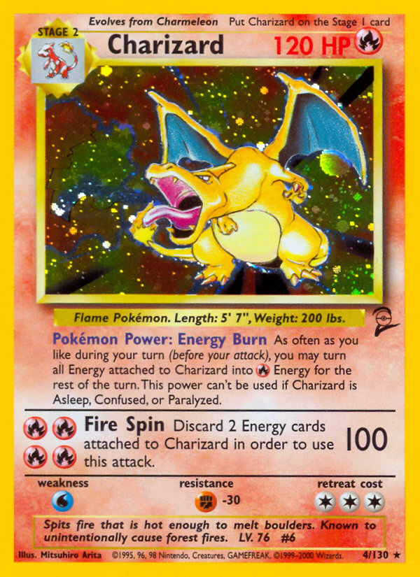 Charizard (4/130) [Base Set 2] | Fandemonia Ltd